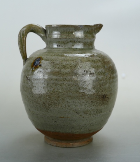 古玩陶瓷元代.龍泉窯青瓷執壺(1279-1368)拍賣,當前價格7999元