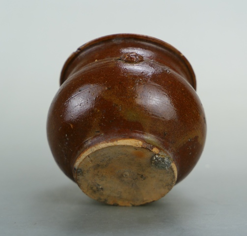 古玩陶瓷清.紫金釉獅耳琴爐拍賣，當前價格850元