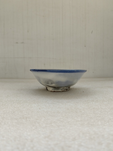 古玩陶瓷磁州窯三魚紋青花碗拍賣，當前價格398元