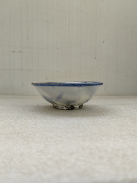 古玩陶瓷磁州窯三魚紋青花碗拍賣，當前價格398元
