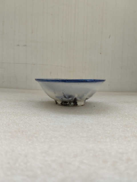 古玩陶瓷磁州窯三魚紋青花碗拍賣，當前價格398元