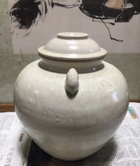 古玩陶瓷隋唐·兔系白瓷蓋罐拍賣,當(dāng)前價(jià)格60000元