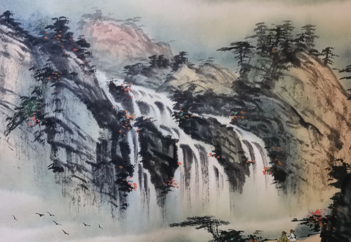 古玩字畫已故嶺南畫派領軍人物國畫大師歐豪年寫意山水拍賣,當前價格60000元