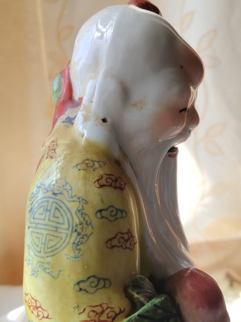 古玩陶瓷大尺寸壽星塑像拍賣,當前價格666元