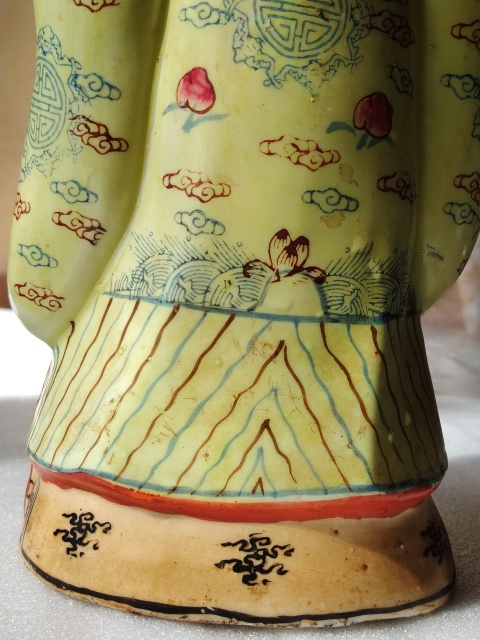 古玩陶瓷大尺寸壽星塑像拍賣,當前價格666元