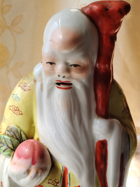 古玩陶瓷大尺寸壽星塑像拍賣,當前價格666元