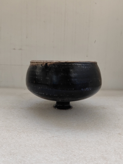 古玩陶瓷褐釉瓶拍賣，當前價格998元