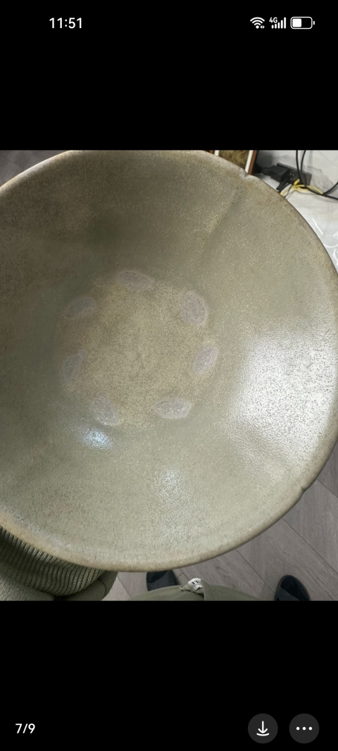 古玩陶瓷晚唐:越窯青瓷秘色瓷。七星支頂。拍賣,當(dāng)前價(jià)格489999元