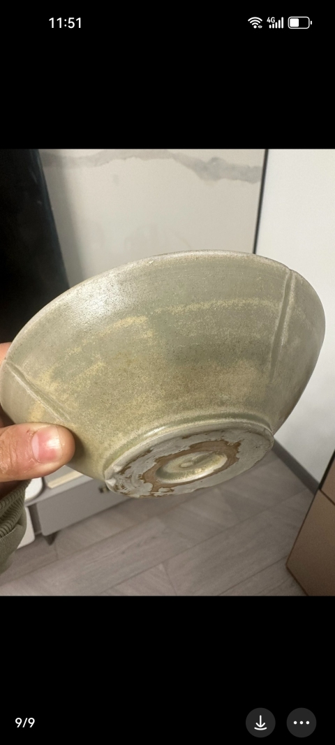 古玩陶瓷晚唐:越窯青瓷秘色瓷。七星支頂。拍賣,當(dāng)前價(jià)格489999元