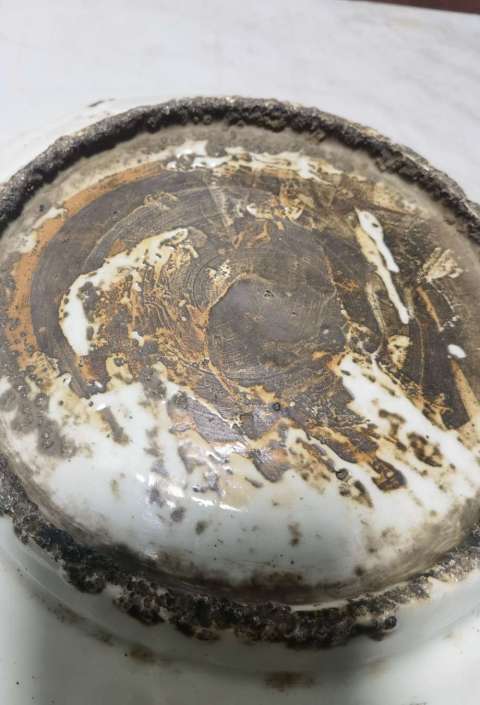古玩陶瓷青花鳳穿牡丹圖盤拍賣,當前價格6800元