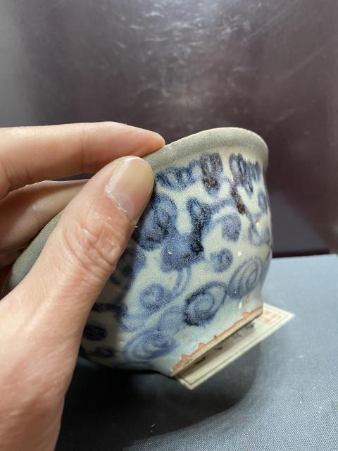 古玩陶瓷明中青花纏枝碗拍賣(mài)，當(dāng)前價(jià)格2999元