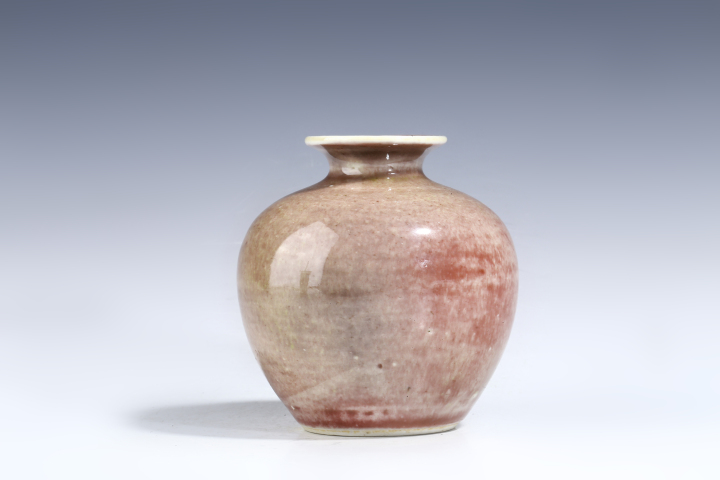 清時代 康熙年製 豆紅釉苹果尊・時代物・古陶磁・古賞物・旧家買出品 域鉴古玩】清末民初·豇豆红釉苹果尊拍卖价格/图片/值多少钱