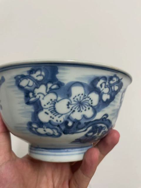 古玩陶瓷青花花鳥紋茶碗拍賣，當(dāng)前價(jià)格10000元