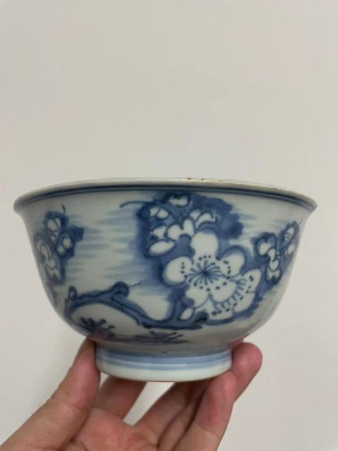 古玩陶瓷青花花鳥紋茶碗拍賣，當(dāng)前價(jià)格10000元