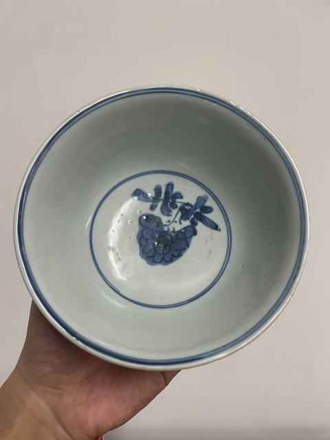 古玩陶瓷青花花鳥紋茶碗拍賣，當(dāng)前價(jià)格10000元