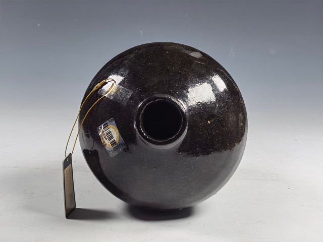 古玩陶瓷清·磁州窯黑釉梅瓶拍賣，當(dāng)前價(jià)格2900元