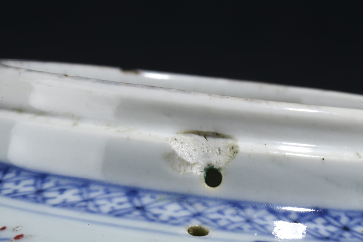 古玩陶瓷清雍乾·青花加彩山水人物紋罐拍賣(mài)，當(dāng)前價(jià)格2716元