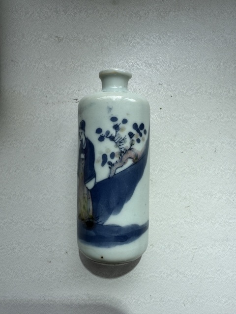 古玩陶瓷道光·青花釉里紅人物故事紋鼻煙壺拍賣,當前價格6500元