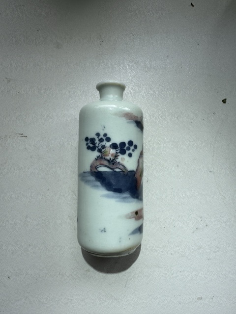 古玩陶瓷道光·青花釉里紅人物故事紋鼻煙壺拍賣,當前價格6500元