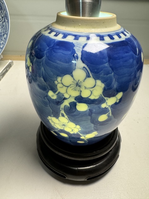 古玩陶瓷光緒細路精品青花冰梅圖蓋罐拍賣，當前價格1800元