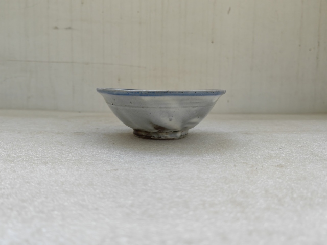 古玩陶瓷青花三魚紋茶碗拍賣,當(dāng)前價格398元