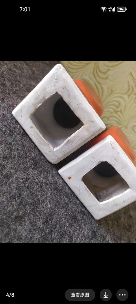 古玩陶瓷**紅燭臺拍賣,當前價格999元