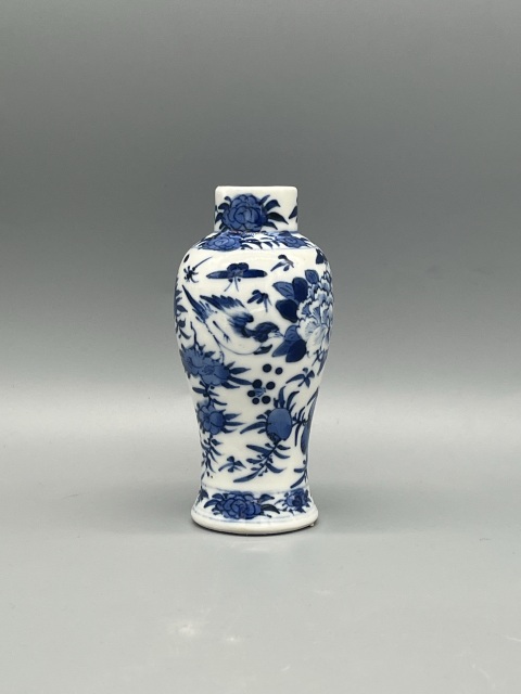 域鉴古玩】0起139一口清光绪青花花鸟纹梅瓶拍卖价格/图片/值多少钱