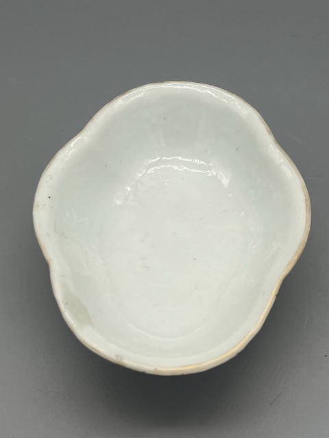 古玩陶瓷清同治粉彩皮球花博古海棠碗拍賣，當前價格891元