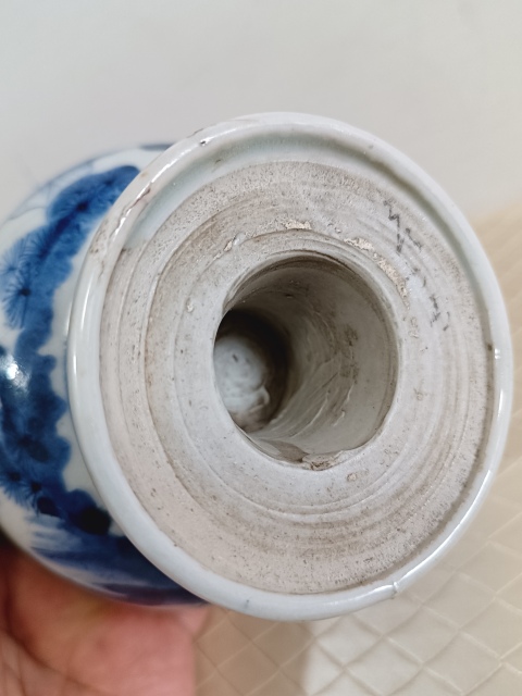 古玩陶瓷花鳥紋青花高足杯拍賣，當前價格2200元