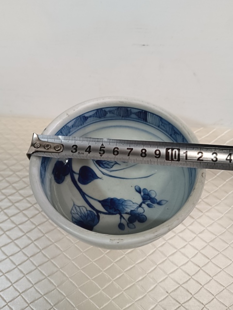 古玩陶瓷花鳥紋青花高足杯拍賣，當前價格2200元