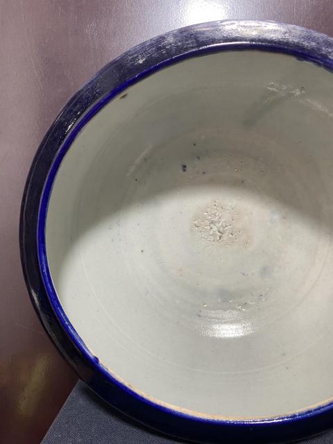 古玩陶瓷民國,霽藍釉三足大爐拍賣,當前價格3200元
