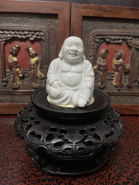 古玩陶瓷德化白瓷彌勒佛坐像拍賣,當前價格4500元