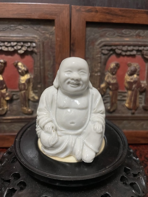 古玩陶瓷德化白瓷彌勒佛坐像拍賣,當前價格4500元