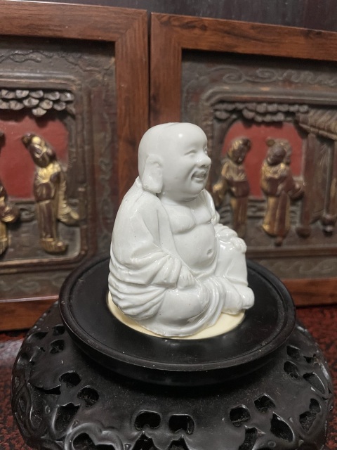 古玩陶瓷德化白瓷彌勒佛坐像拍賣,當前價格4500元