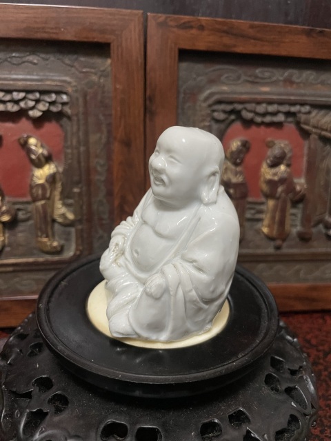 古玩陶瓷德化白瓷彌勒佛坐像拍賣,當前價格4500元