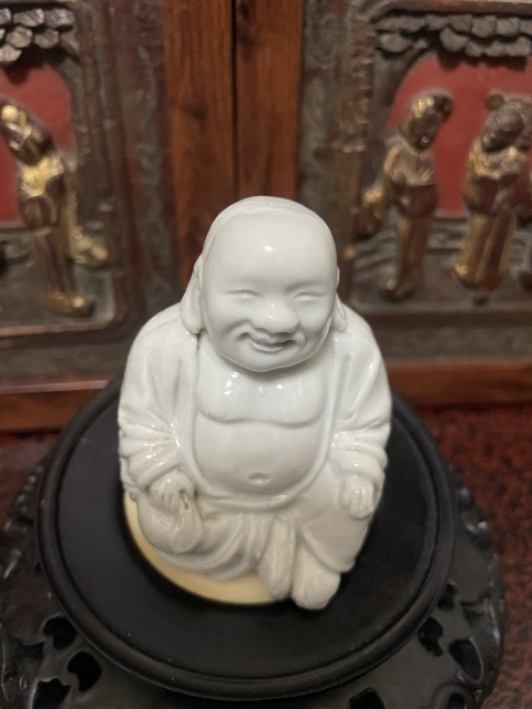 古玩陶瓷德化白瓷彌勒佛坐像拍賣,當前價格4500元
