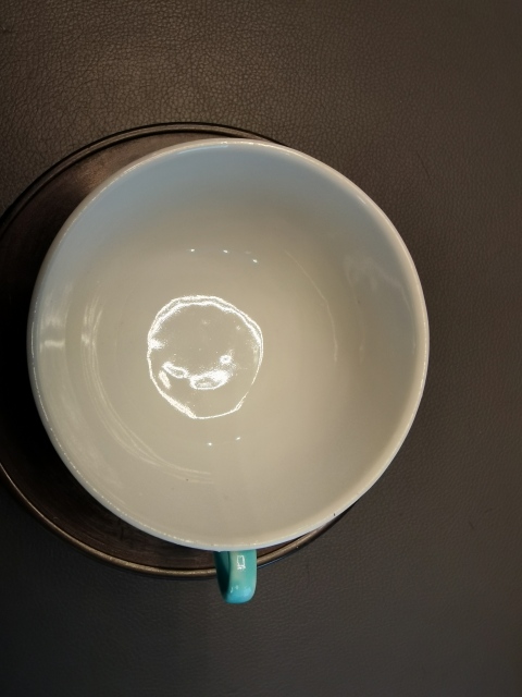 古玩陶瓷江西名瓷款松石綠釉夔鳳紋茶杯拍賣，當(dāng)前價格880元