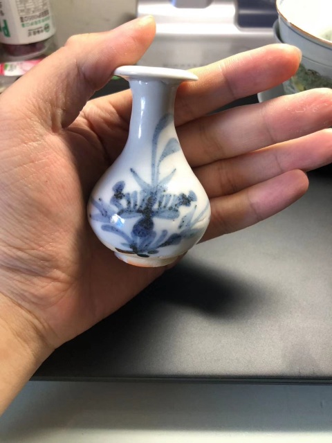 古玩陶瓷清早期青花玉壺春瓶拍賣，當前價格999元