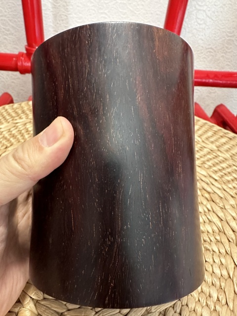 古玩雜項檀木筆筒拍賣,當前價格6500元