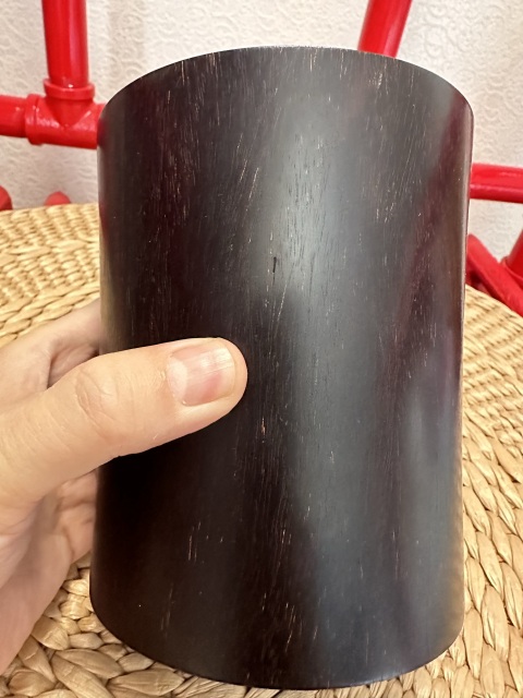 古玩雜項檀木筆筒拍賣,當前價格6500元