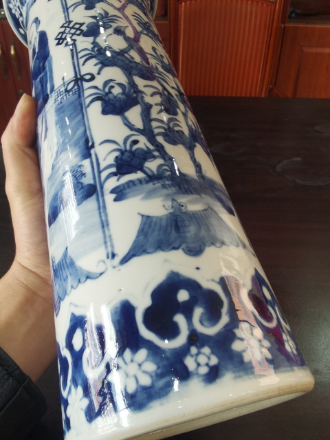 古玩陶瓷青花三娘教子圖箭筒拍賣,當(dāng)前價格4600元