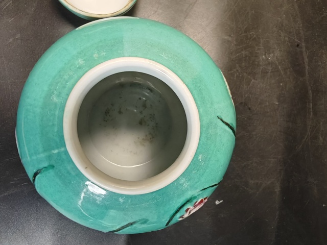 古玩陶瓷一路連科粉彩蓋罐拍賣，當前價格1200元