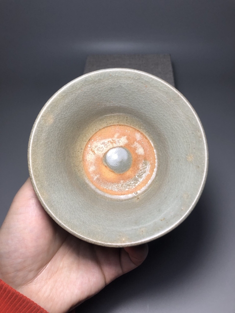 古玩陶瓷【明代】龍泉青瓷斗笠碗【頂級釉】拍賣,當前價格0元