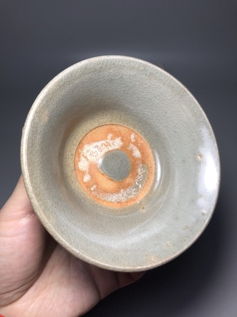 古玩陶瓷【明代】龍泉青瓷斗笠碗【頂級釉】拍賣,當前價格0元