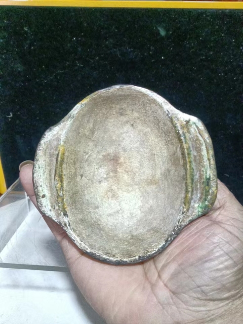 古玩陶瓷漢綠釉羽殤杯拍賣，當(dāng)前價(jià)格2888元