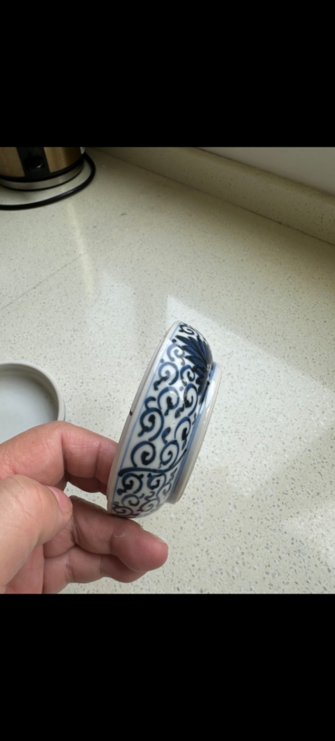 古玩陶瓷清康熙青花花卉重盒拍賣,當前價格2998元