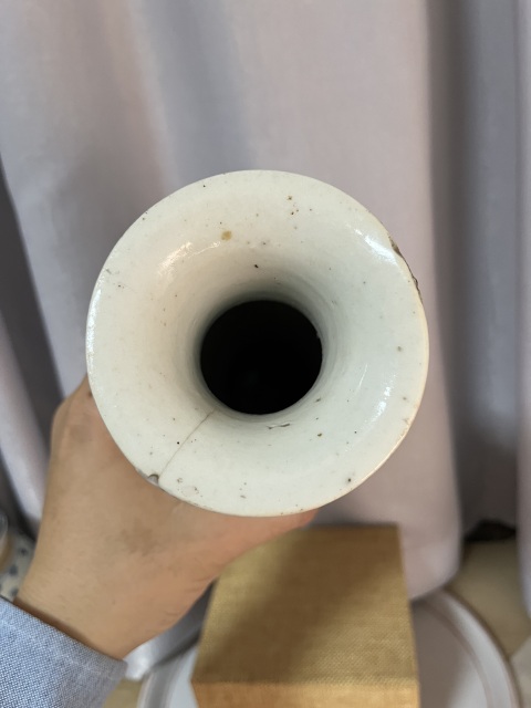 古玩陶瓷晚清珍珠地貼塑松鼠葡萄紋觀(guān)音瓶拍賣(mài),當(dāng)前價(jià)格688元