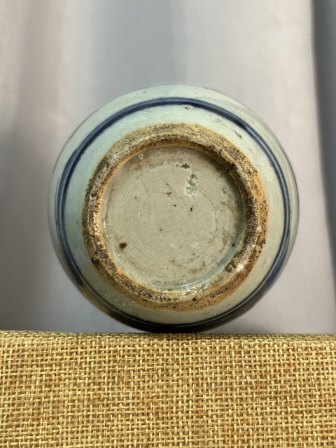 古玩陶瓷乾隆青花山水人物紋蓋罐拍賣，當前價格980元