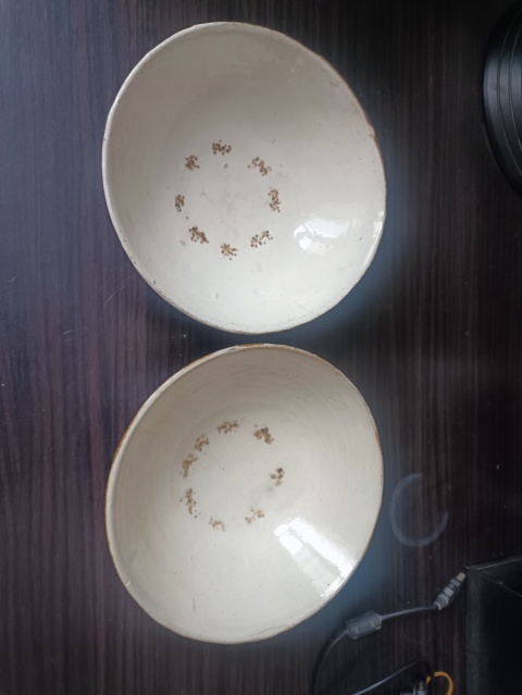 古玩陶瓷明末清初淄素碗一對拍賣,當前價格600元