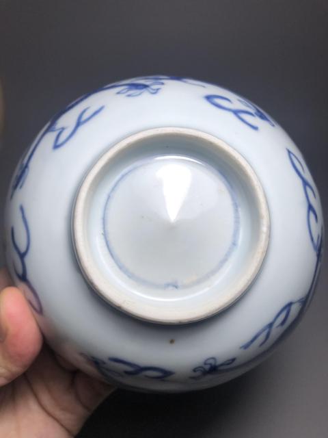 古玩陶瓷明嘉靖,青花趕珠雙龍紋碗拍賣,當前價格10000元